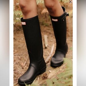 Hunter Rain Boots Matte Black
